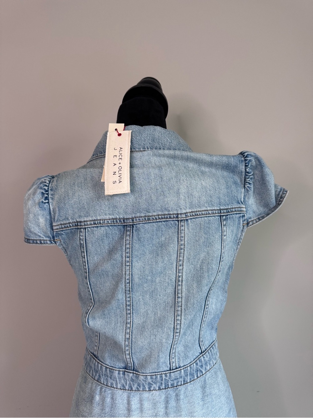 Patsy Tiered Denim Shirtdress - Picture 10 of 11